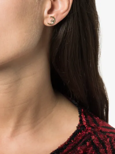 Jacquie Aiche Moon Singular Diamond Earring Browns Jacquie Aiche Moon Singular Diamond Earring