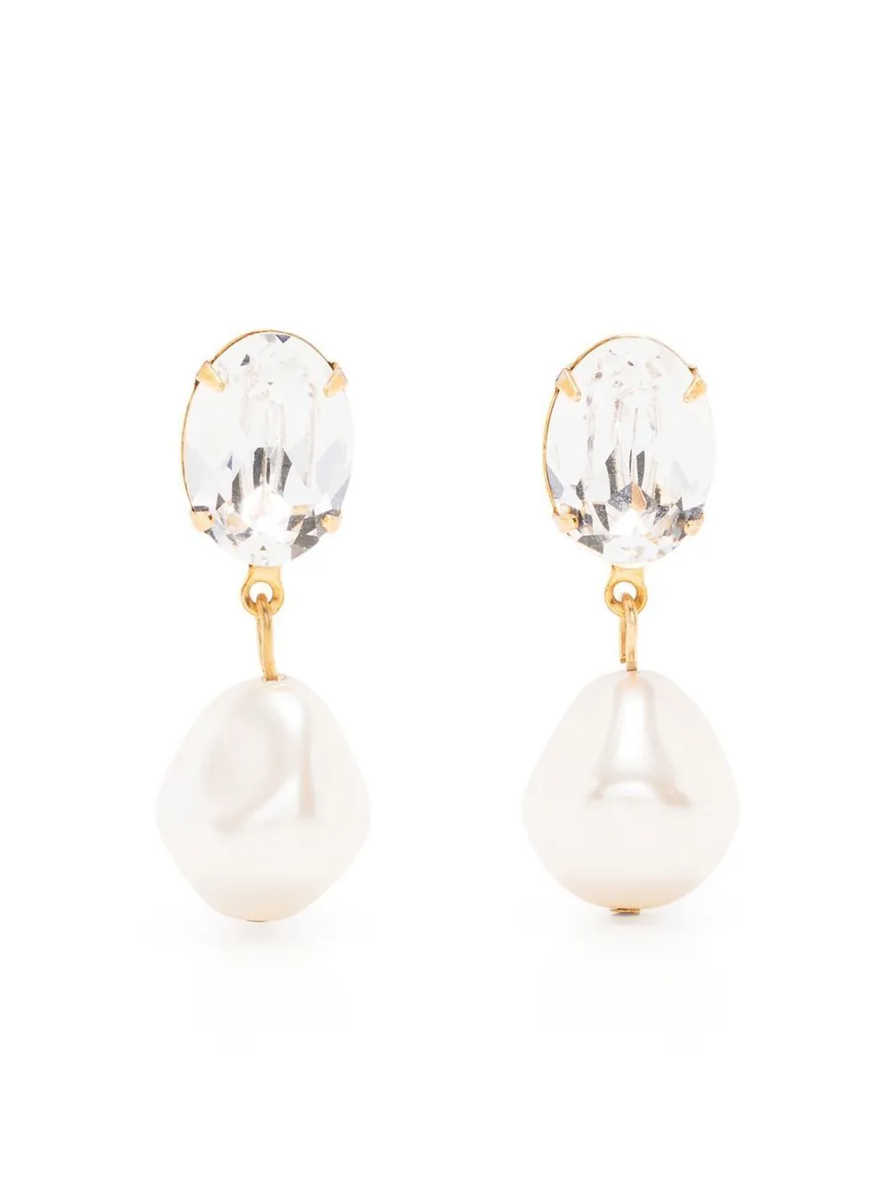 Jennifer Behr Tunis crystal pearl drop earrings | Eraldo.com HR