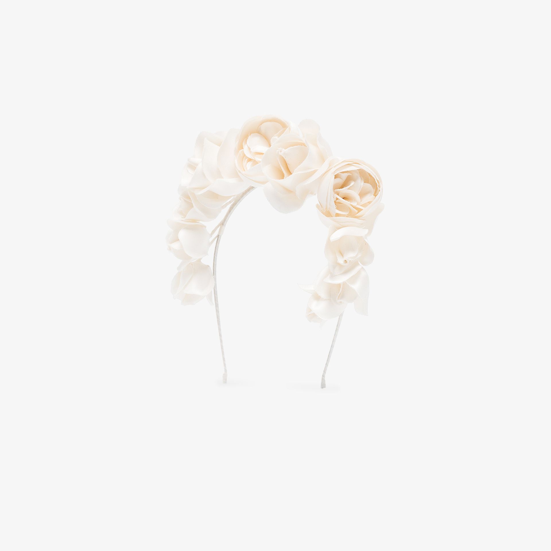 white flower headband