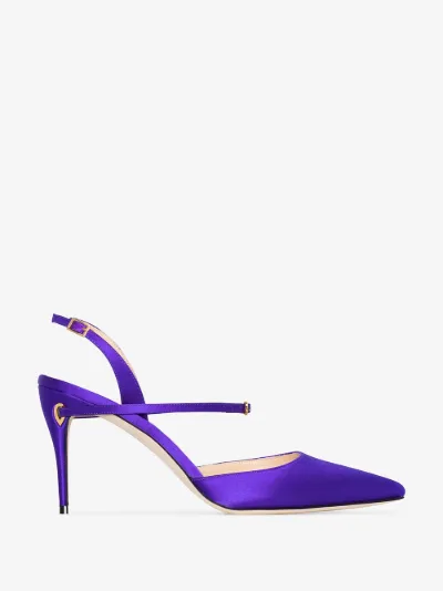 purple slingback shoes