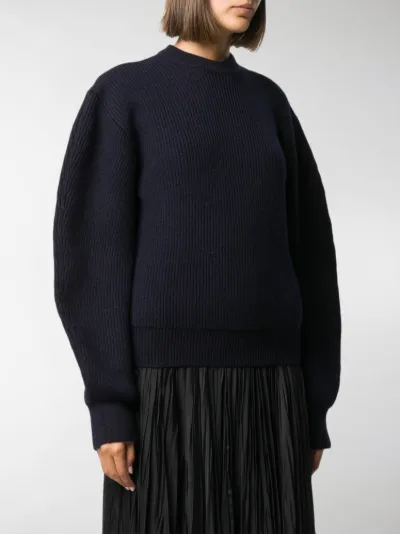 balloon sleeve jumper black