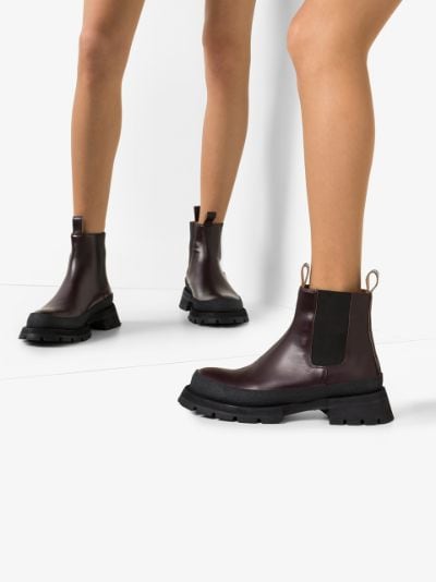 chunky chelsea boots leather
