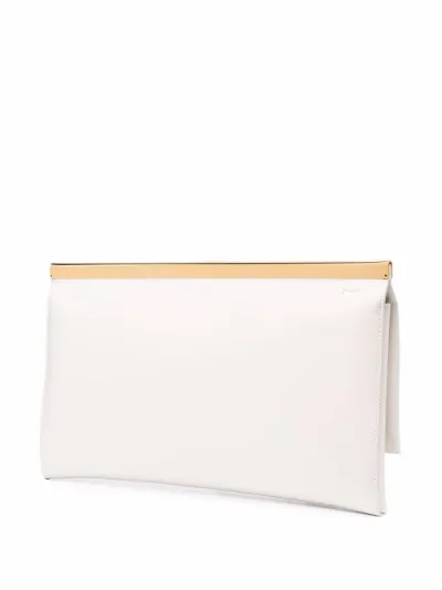 foldover leather clutch