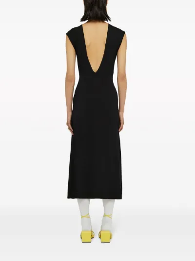 Jil Sander gathered sleeveless midi dress Eraldo FK