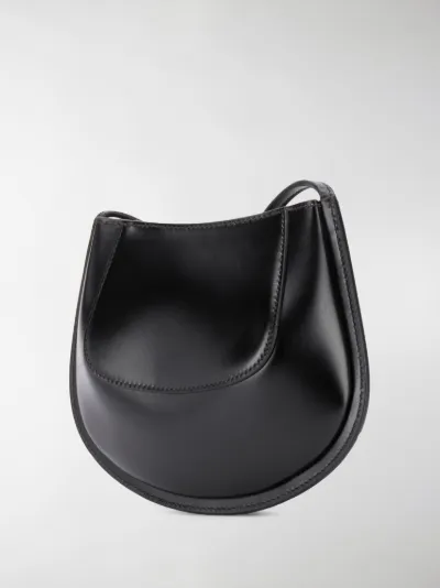 leather half moon crossbody bag