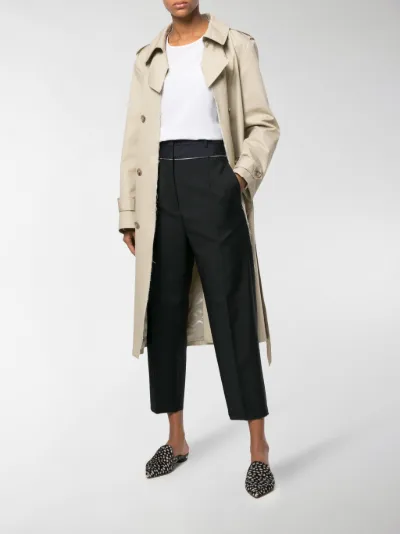 high rise cropped trousers