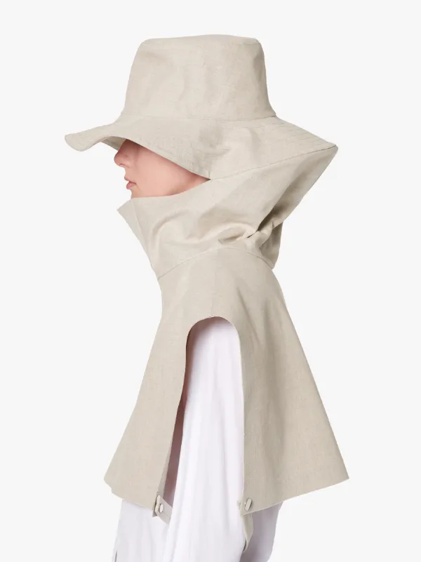 JIL SANDER+ Pastel Bonded Linen Rain Hat