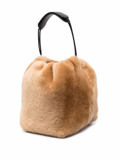 fur bucket bag
