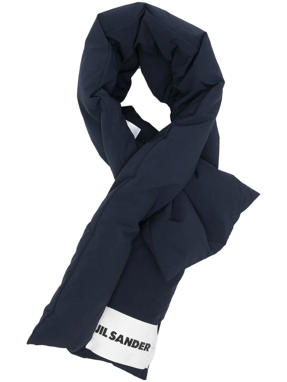 logo-patch down-padded scarf | Jil Sander | Eraldo.com