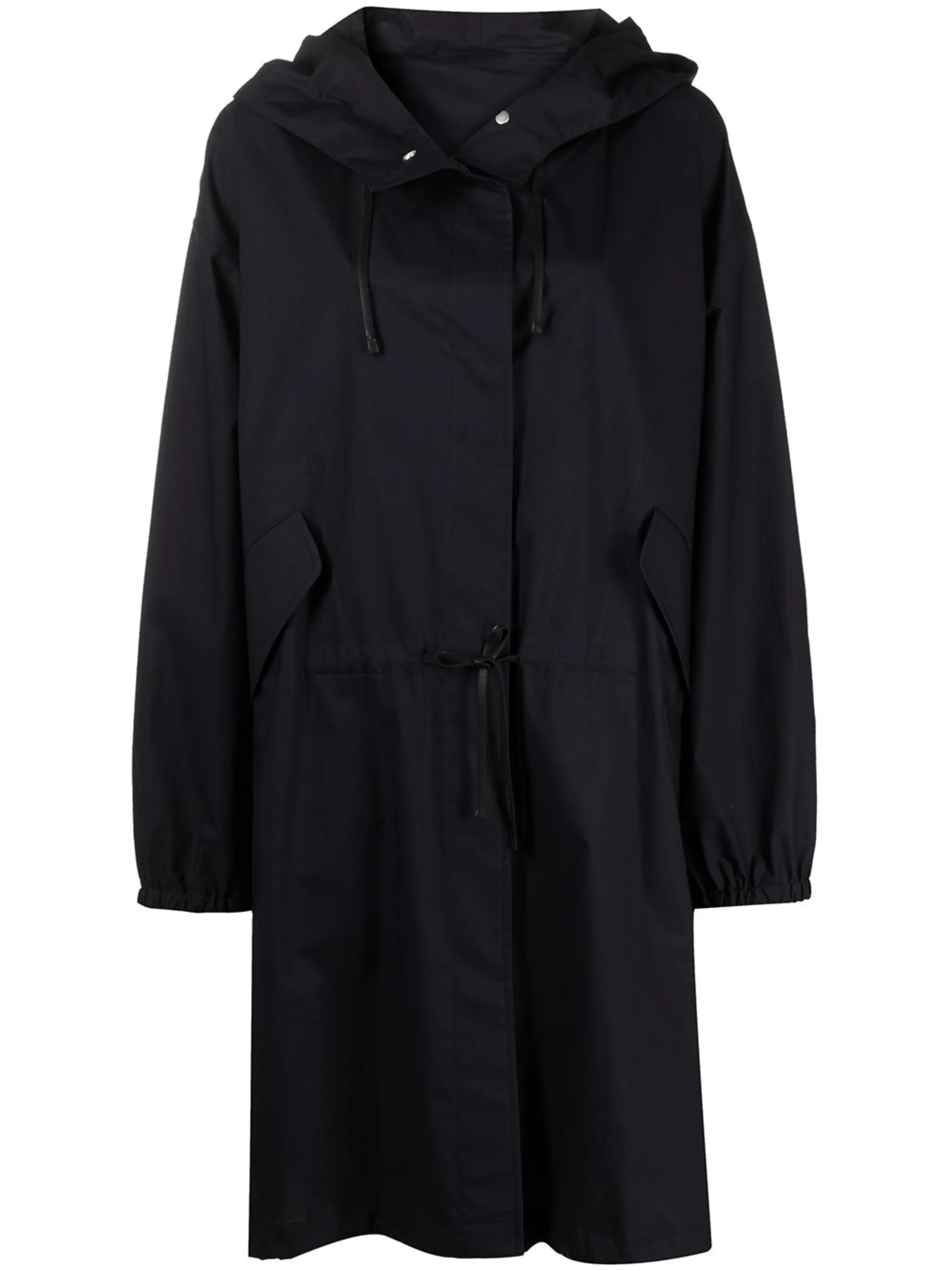 Jil Sander logo print hooded raincoat Eraldo DE