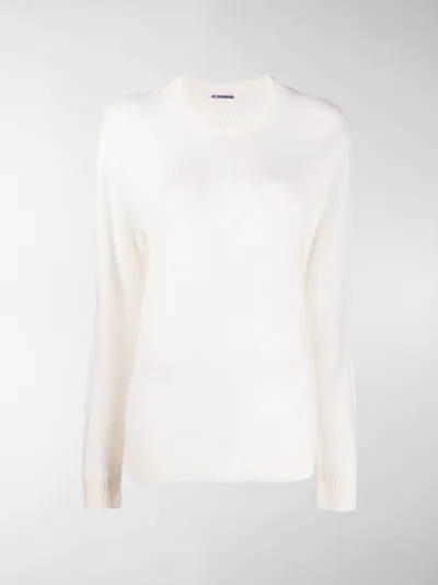 white jumper long sleeve