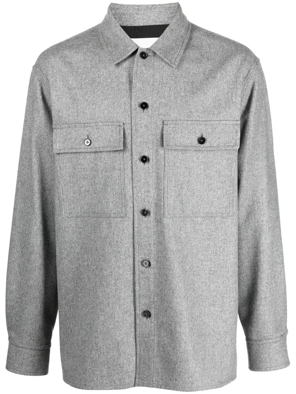 Jil Sander long-sleeve wool shirt jacket | Eraldo.com BV