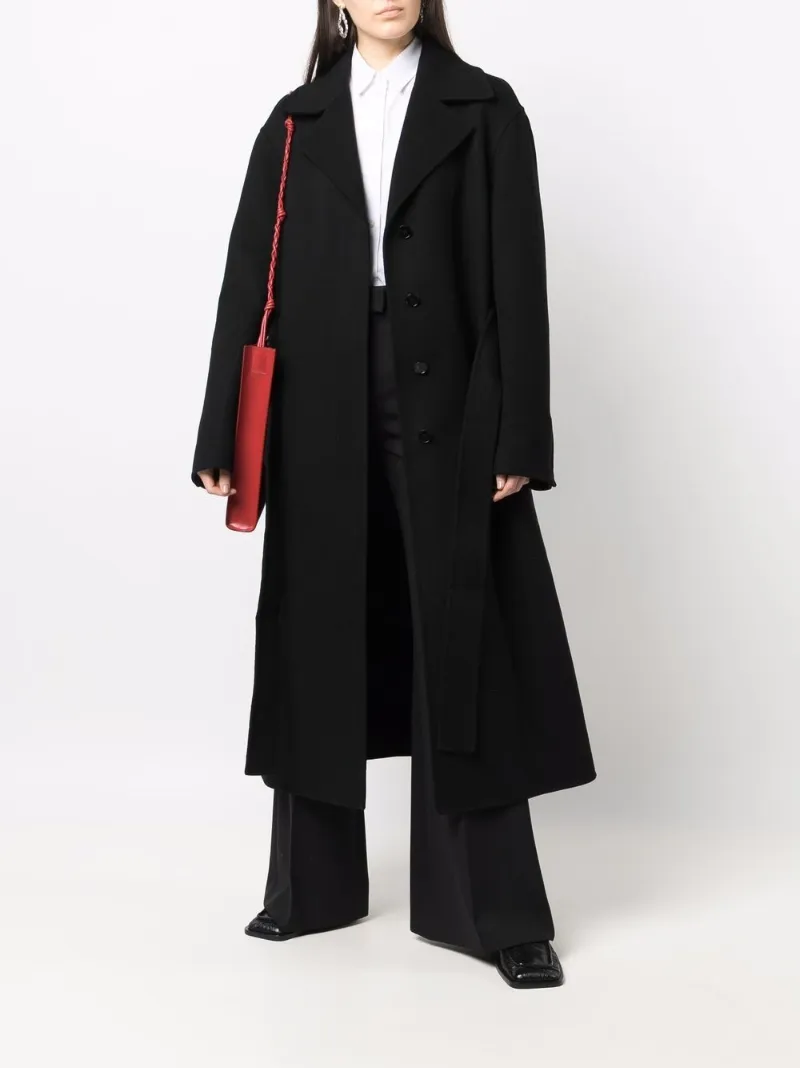 cheap long black coat