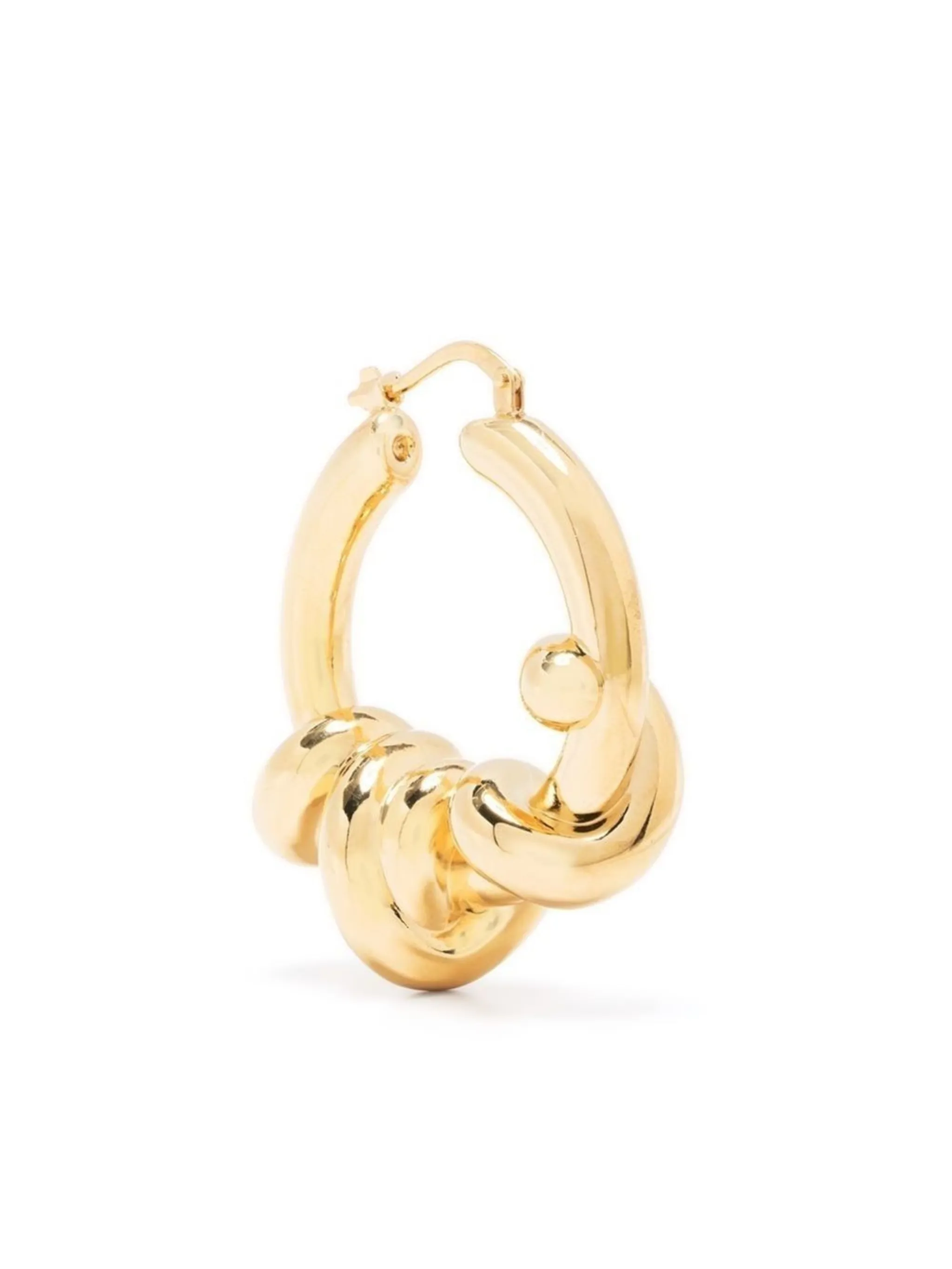 Jil Sander massive knots hoop earrings | Eraldo.com PM