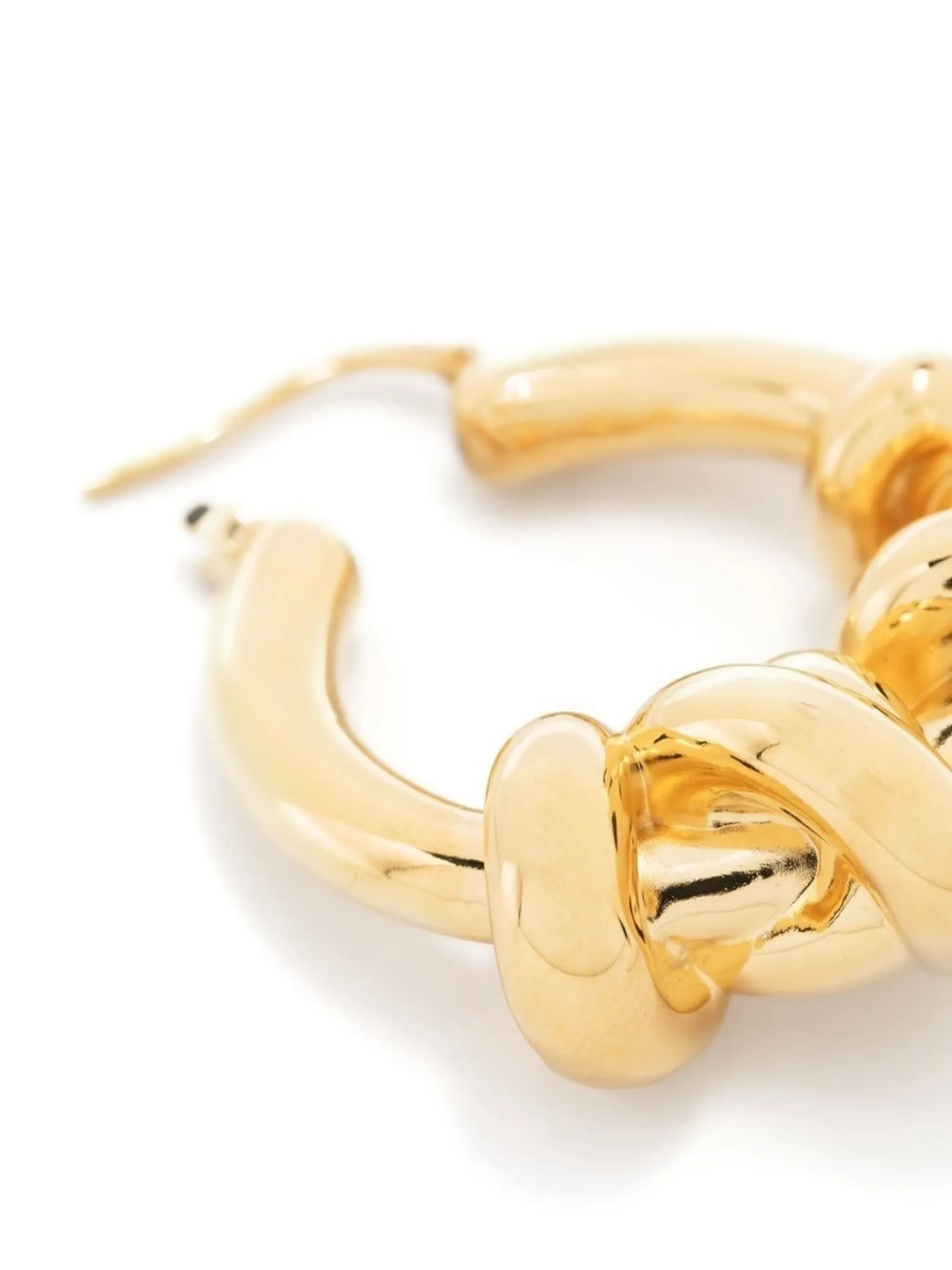 Jil Sander massive knots hoop earrings | Eraldo.com PM