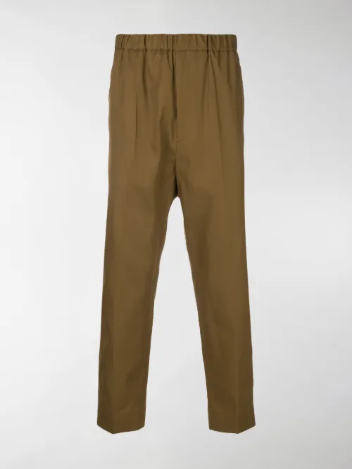 Jil Sander - Pantaloni crop elasticizzati