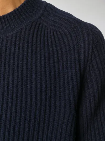 ribbed crew neck