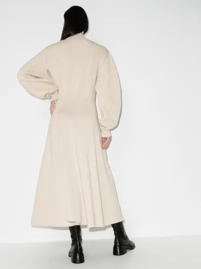 roll neck maxi dress