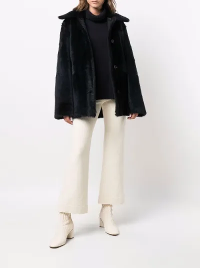 jil sander shearling coat