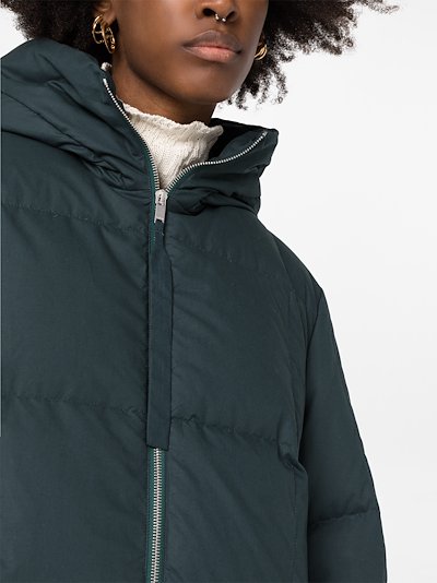 Jil Sander Short Down Filled Padded Coat Green Modes Down Filled Padded Coat, What Is A Down Filled Coat