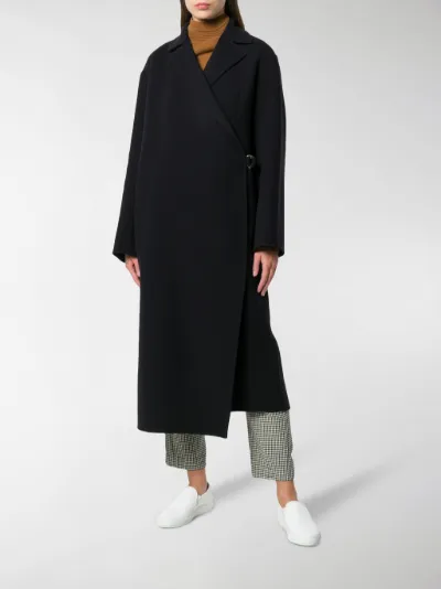 wrap around coat with belt