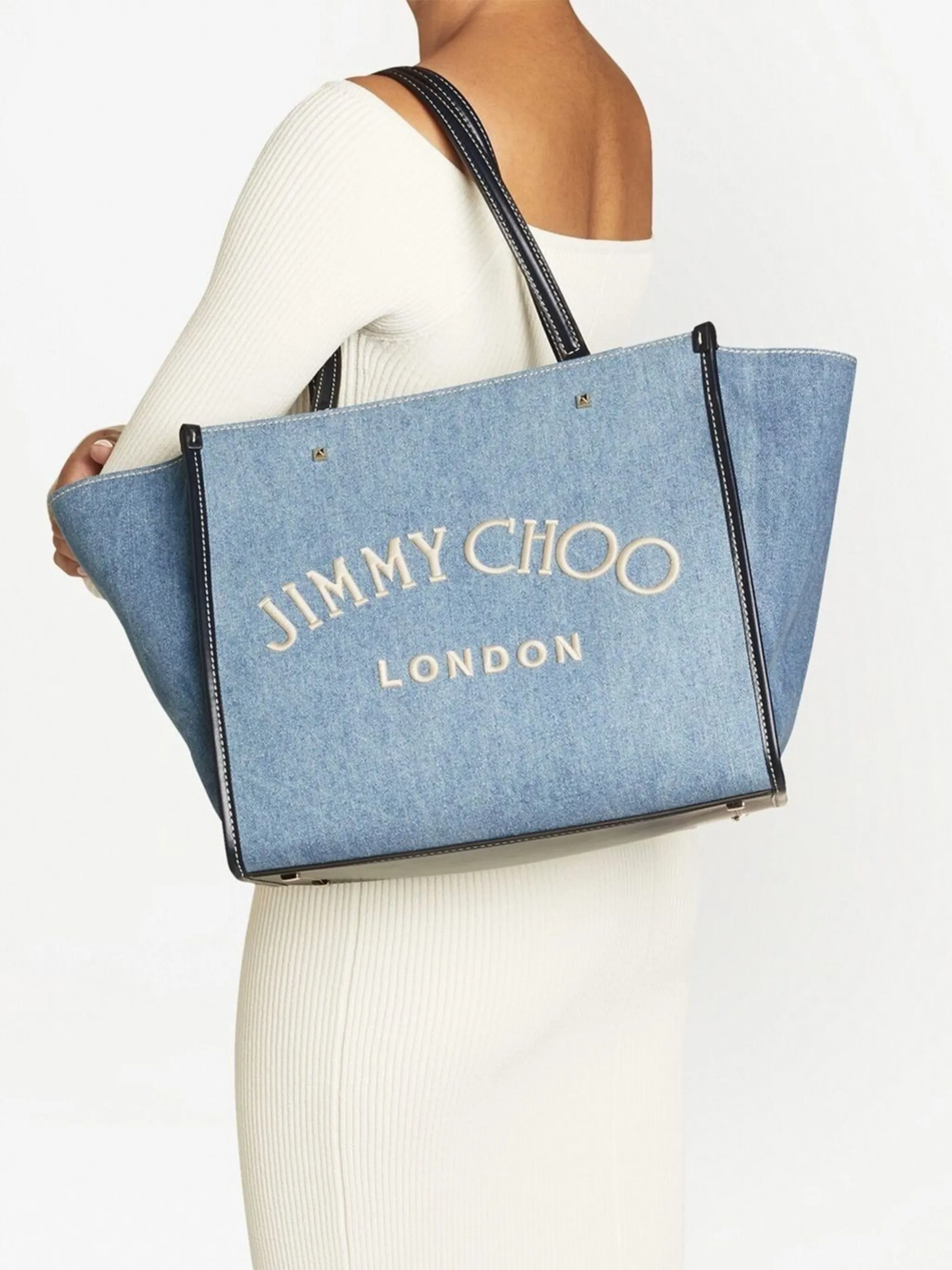 Jimmy Choo Avenue denim tote bag Eraldo FR