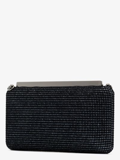 velvet black clutch