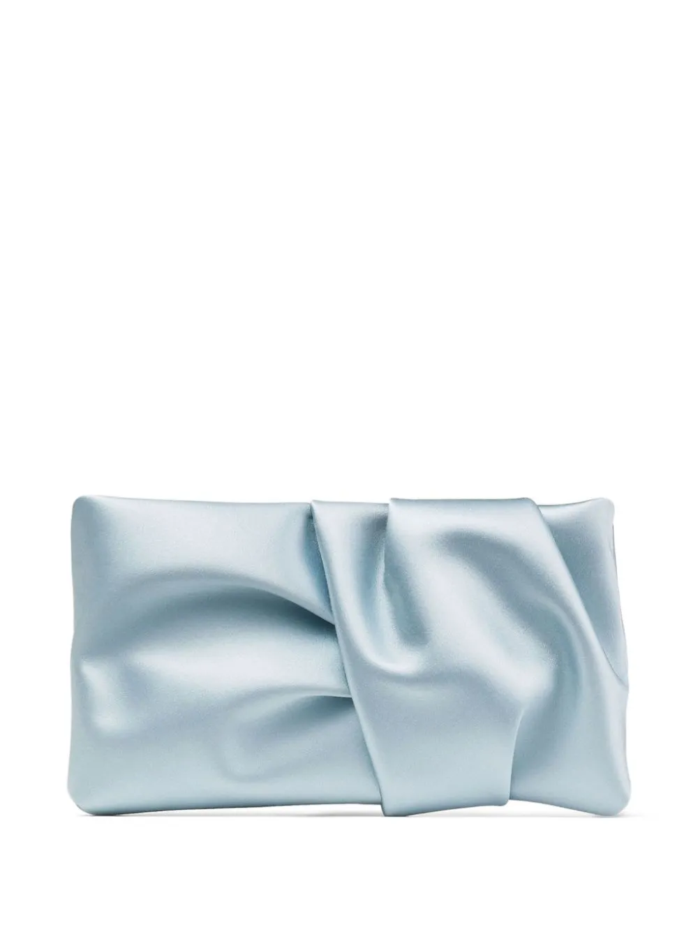 Blue satin clutch bag best sale