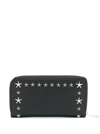 Jimmy Choo good Carnaby Leather Stars Zippy Wallet