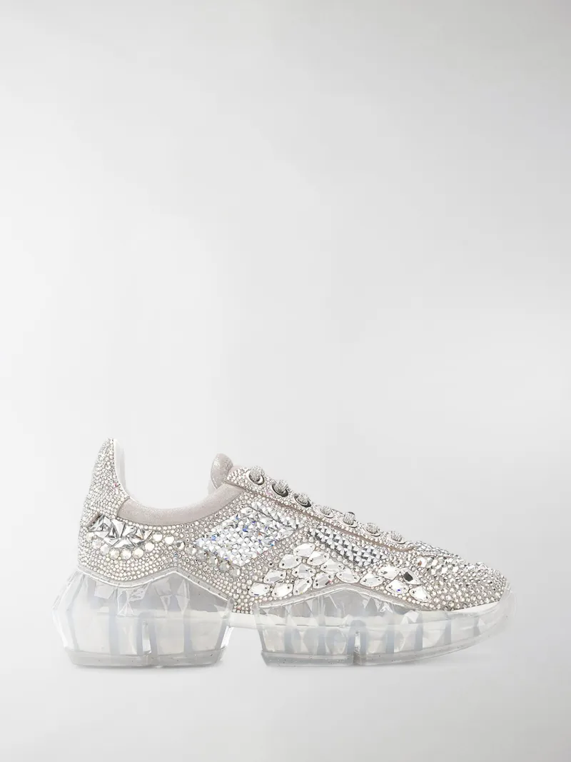 jimmy choo crystal sneakers
