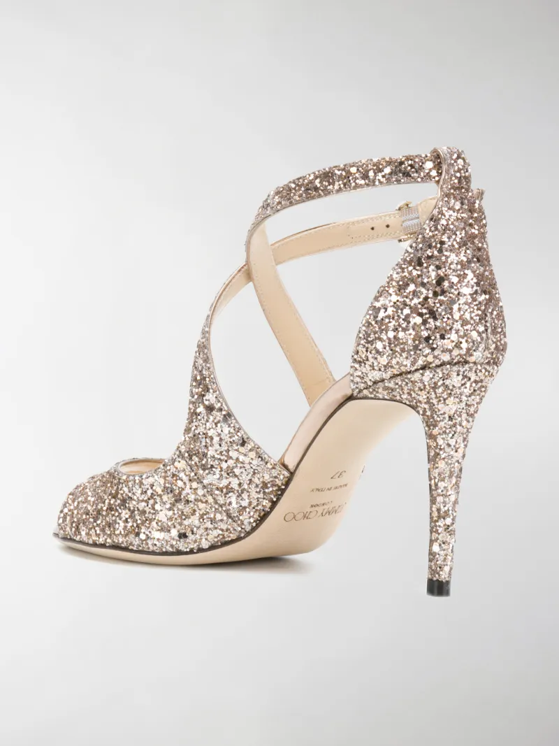 jimmy choo emily 85 glitter