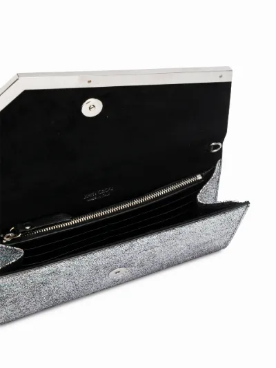 Jimmy choo lizzie glitter on sale clutch