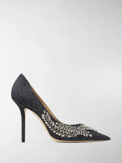 crystal embellished pumps