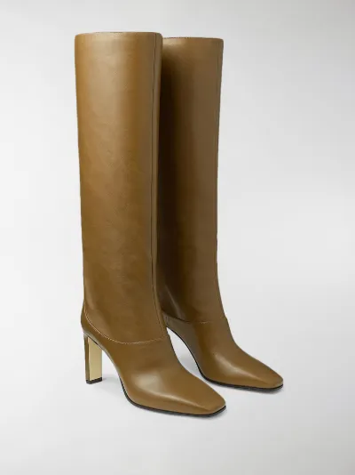 jimmy choo leather boots