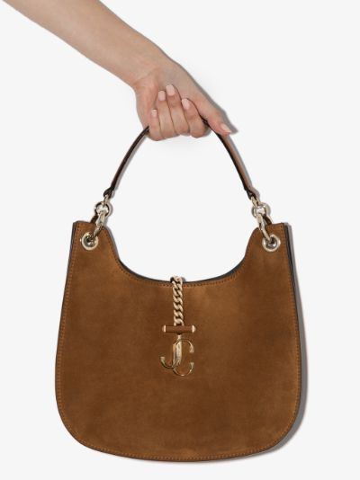 suede hobo shoulder bag