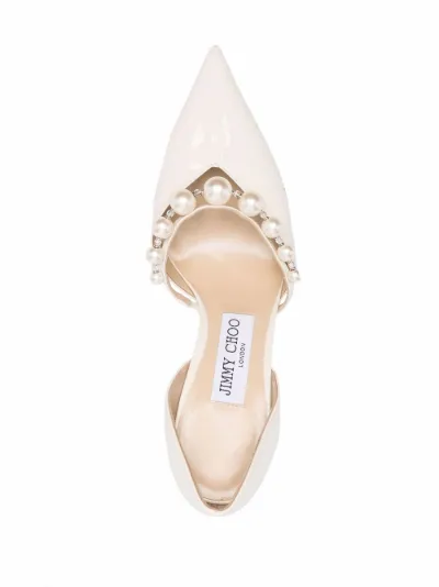 pearl-embellished pointed-toe pumps Choo | Eraldo.com