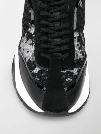 black jimmy choo sneakers