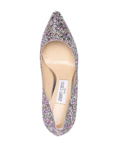 Jimmy Choo Romy 85mm glitter pumps 