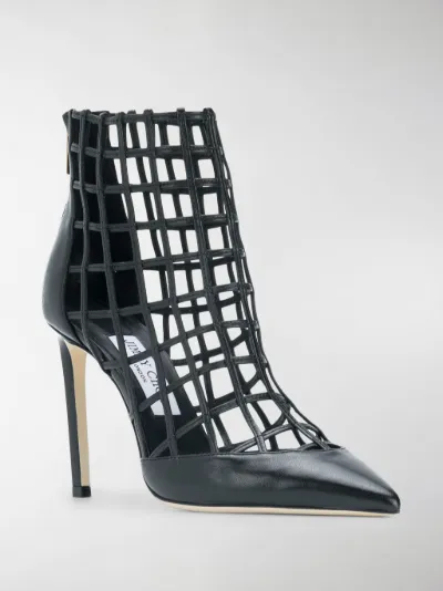 jimmy choo sheldon leather cage heels