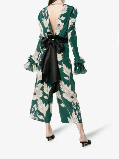 silk floral jumpsuit