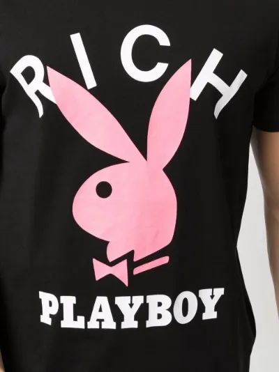 x Playboy logo-print T-shirt | John 