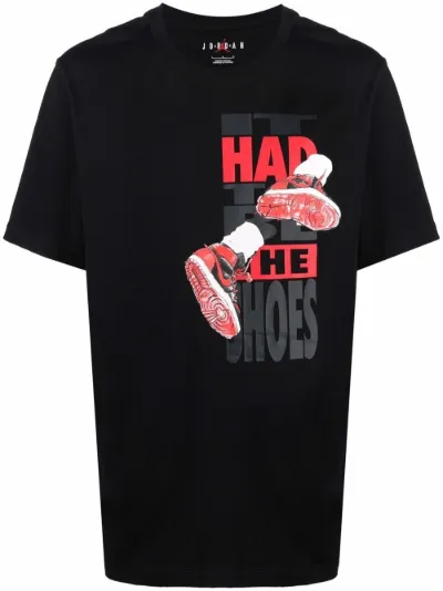 slogan sneaker-print T-shirt | Jordan 