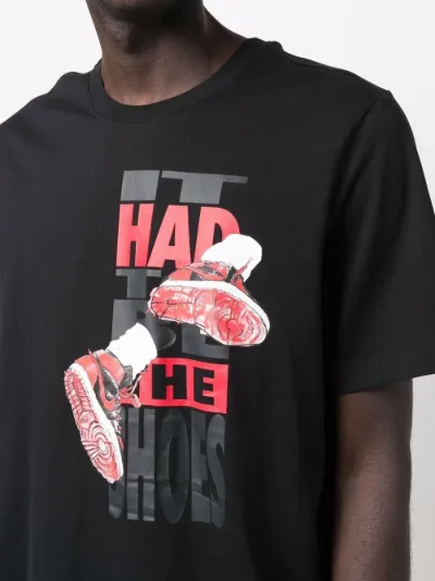 slogan sneaker-print T-shirt | Jordan 