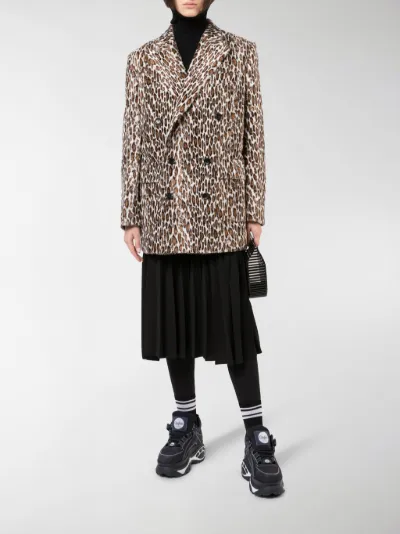 junya watanabe leopard coat