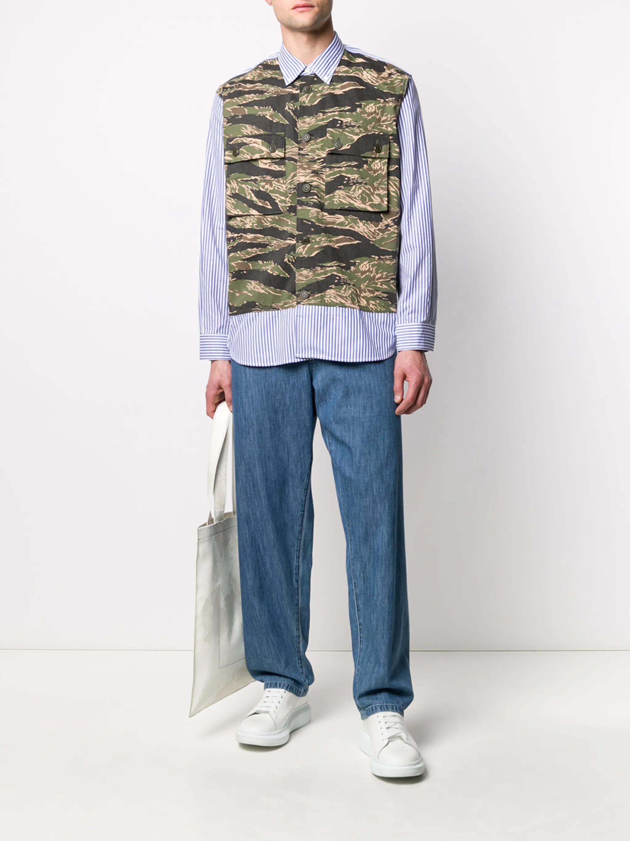Junya Watanabe MAN T-Shirt white/grey T-Shirts bei solebox | MBCY bestellen