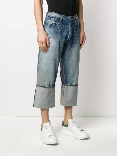 x Levi reconstructed cropped jeans | Junya Watanabe MAN | Eraldo 