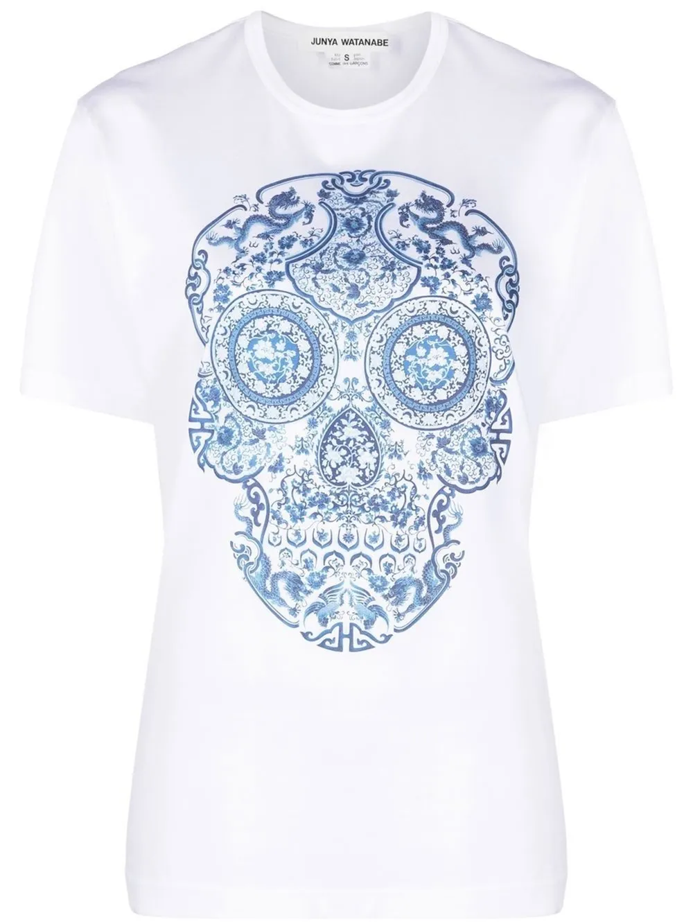 skull print crew-neck T-shirt | Junya 