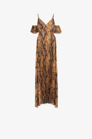 Abito lungo con stampa Python Just Cavalli