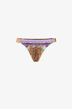 Bas de bikini à imprimé jaguar et logo Just Cavalli