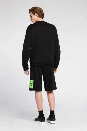 Bermuda en coton à logo Just Cavalli imprimé
